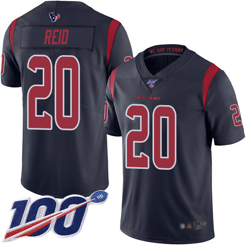 Houston Texans Limited Navy Blue Men Justin Reid Jersey NFL Football #20 100th Season Rush Vapor Untouchable